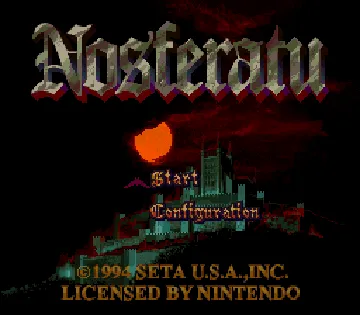 Nosferatu (USA) screen shot title